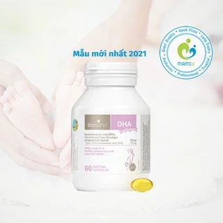 DHA bầu (60v) giúp phát triển trí não cho phụ nữ sắp mang thai, mẹ bầu và sau sinh Bio Island DHA for Pregnancy, Úc