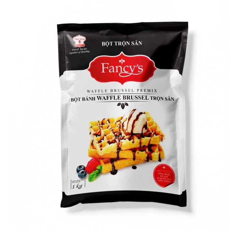 1 thùng Bột Trộn Sẵn Bánh Waffle Brussel Fancy’s (13kg)