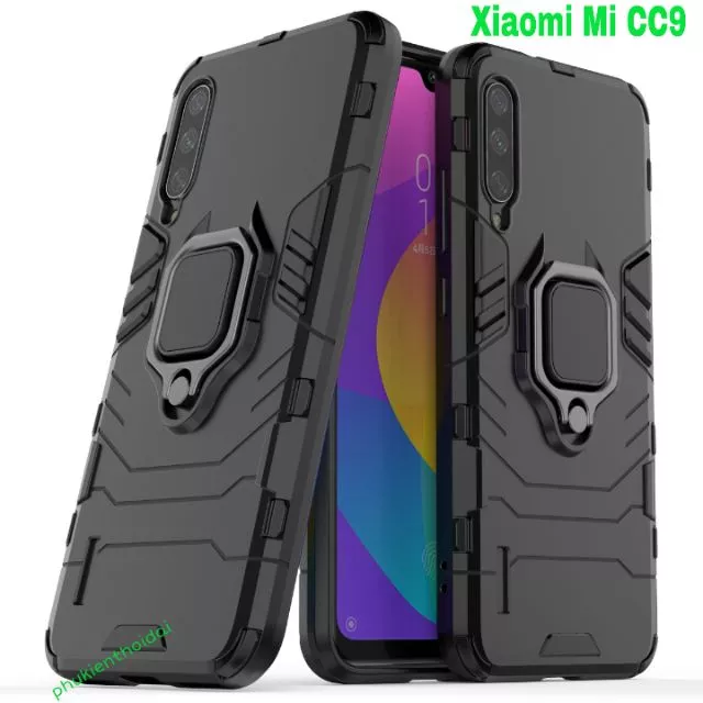 Ốp lưng Xiaomi Mi CC9 / Mi 9 Lite / Xiaomi 13 Lite / Civi 2 chống sốc Iron Man Iring cao cấp giá đỡ xem phim