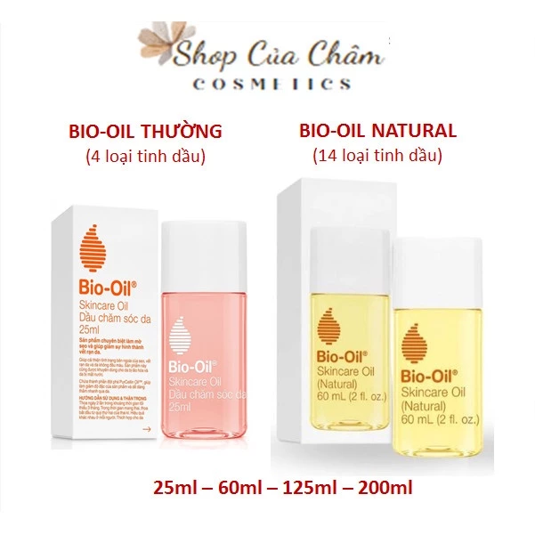 DẦU BIO OIL GIẢM RẠN DA, MỜ SẸO HIỆU QUẢ 60ML, 125ML, 200ML [Hàng nhập khẩu chính hãng, date luôn xa nhất, mẫu mới nhất]