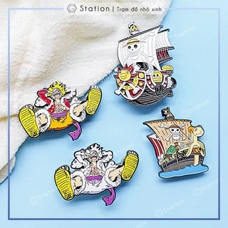 Pin cài áo manga anime One Piece nón rơm mặt nạ trái ác quỷ Luffy/ nón huy hiệu Ace/ huy hiệu hải tặc Law - GC276