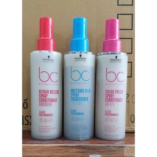 NEW 2022 - Xịt dưỡng tóc BC Bonacure - Schwarzkopf. Xanh dưỡng ẩm, đỏ phục hồi, hồng tóc nhuộm.