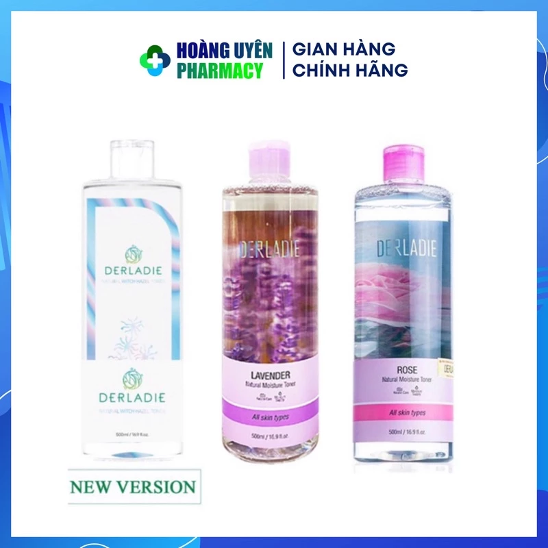 Nước hoa hồng Derladie toner chiết xuất cây phỉ/ hoa hồng/ lavender