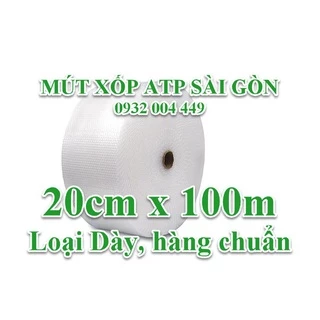 20cmx100m Cuộn Xốp Hơi, Xốp Bong Bóng Khí Chống Sốc Siêu Dai