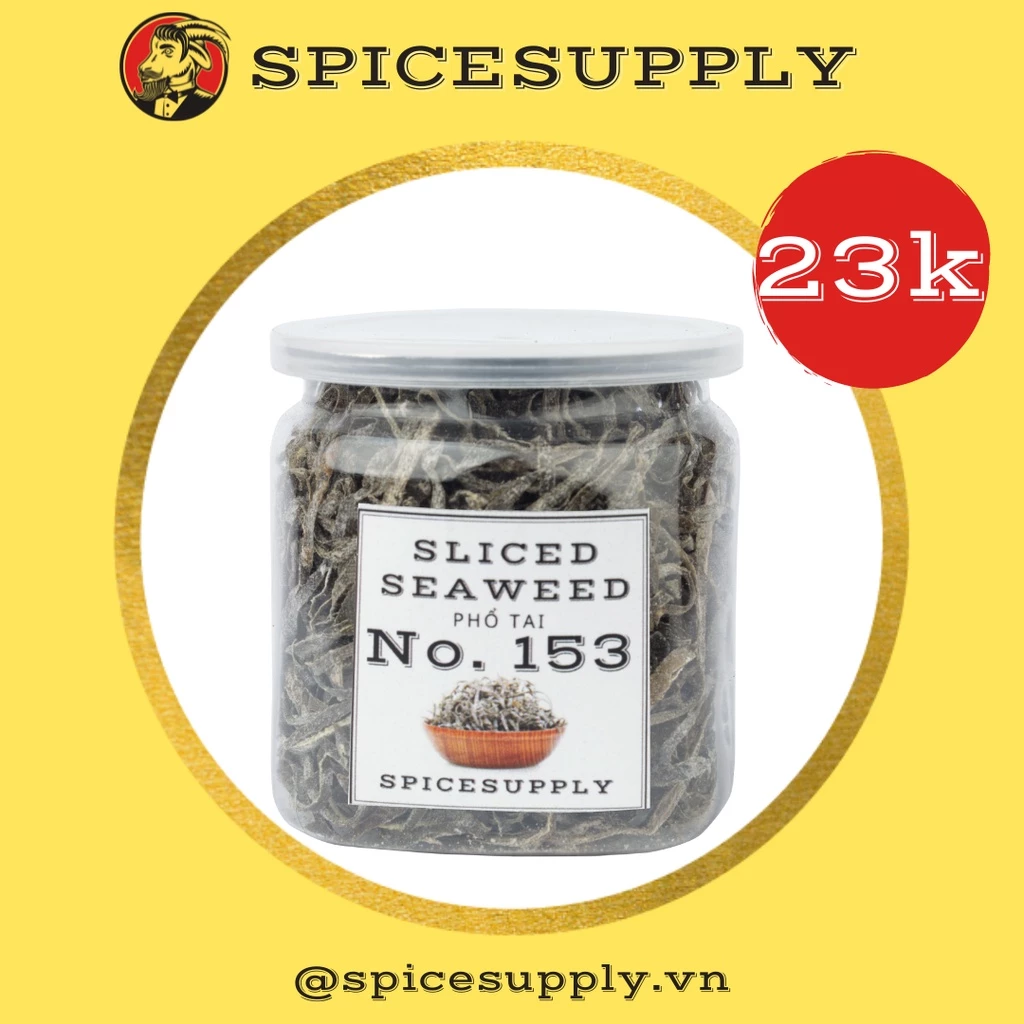 Sliced Seaweed - Phổ tai SPICESUPPLY Việt Nam sấy dùng nấu chè, hầm canh Hũ 40g