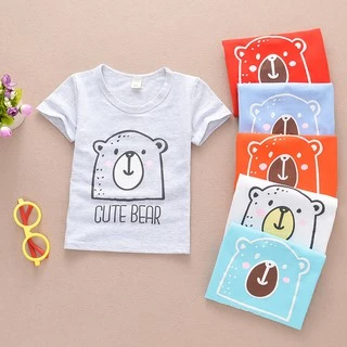 ÁO THUN BÉ TRAI BÉ GÁI CHẤT COTTON CUTE BEAR