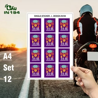 Tem nhãn dán Sticker IN194 cao cấp chất liệu decal nhựa cao cấp - 5 x 9cm - Phượt Xách Ba Lô Lên Và Đi