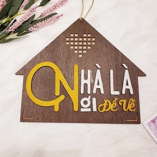 Bảng gỗ decor trang trí handmade xinh xắn, kích thước 15x30 cm, nhận thiết kế theo yêu cầu