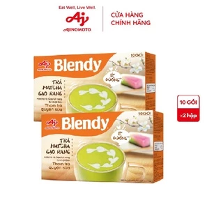 Combo 2 Hộp Trà Blendy® Matcha Gạo Rang 160g/Hộp (1 Hộp 10 Gói)