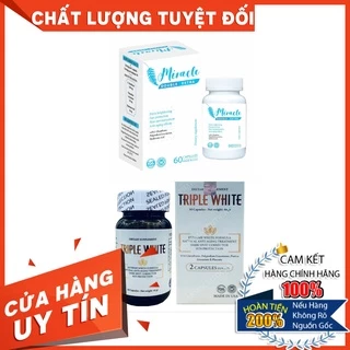 Viên Uống Trắng Da Miracle Double Extra / Triple White Chống Nắng Giảm Thâm Sạm Nám Chống Lão Hoá TRIPLEWHITE