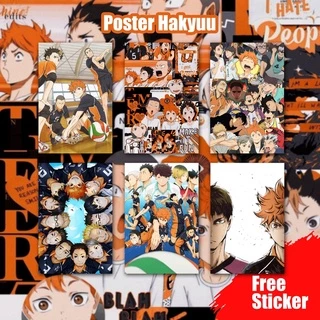 Set Poster Haikyuu Team Koleksi - Hinata Shoyo Kageyama Tobio Oikawa Tetsuro Bokuto Atsumu - Poster Dán - TẶNG STICKER