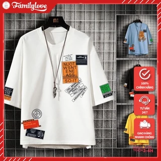 Áo thun phông nam form rộng Familylove - Mẫu áo thun nam tay lỡ Graphic chất Cotton 100% cao cấp