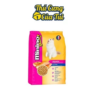 Thức Ăn Hạt Khô Cho Mèo Minino Yum Pháp Vị Cá Hồi Hải Sản Gói 350g - Thú Cưng Của Tui