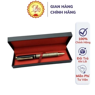 Bút ký Bút mài thầy Ánh 04 cao cấp in hình bát thân kim loại mạ vàng sang trọng