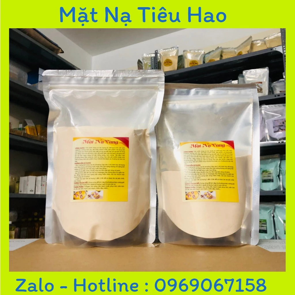 Bột đắp mặt nạ vàng cologen handmade 500g