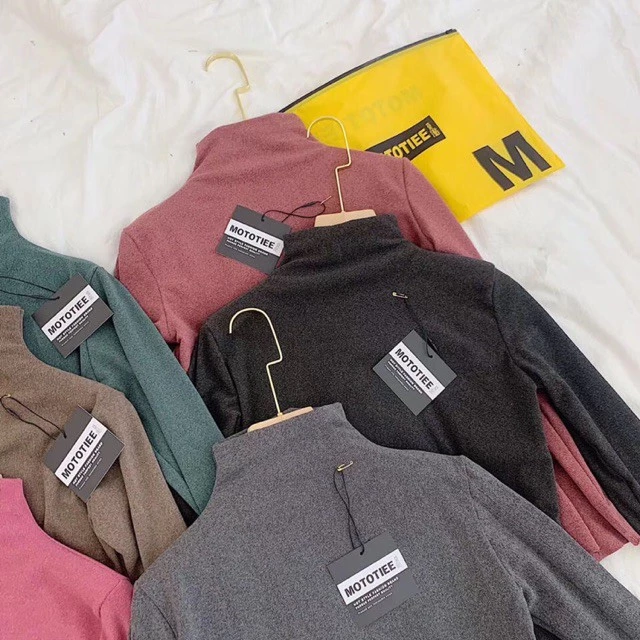 <FREESHIP> Áo giữ nhiệt cổ lọ xuất Nhật Motie - hàng túi zip loại 1