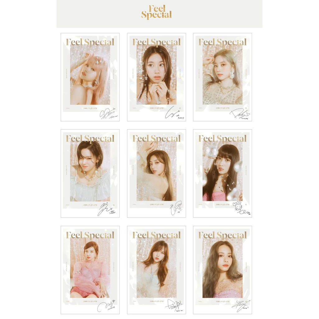 Lomo Card Ảnh TWICE - FEEL SPECIAL ( 36 ảnh có chữ ký)