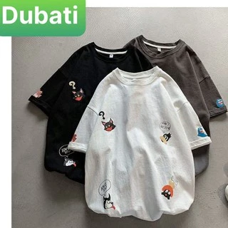 ÁO THUN STICKER NAM NỮ FROM RỘNG PHONG CÁCH UNISEX HÀN QUỐC MỚI NHẤT- DUBATI FASHION