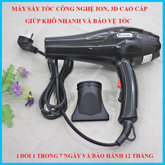 Máy sấy tóc 2 chiều tạo kiểu HAEGER công suất lớn 3000W giúp khô tóc nhanh chuyên dùng cho gia đình và salon