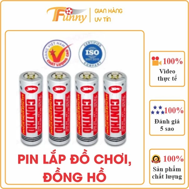 Vỉ 4 Viên Pin Tiểu AA Con Thỏ ( Pin Đồng Hồ, Pin Đồ Chơi)