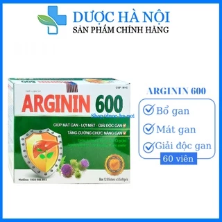 Viên uống Arginin 600 giúp tăng cường chức năng gan– Hộp 60 viên