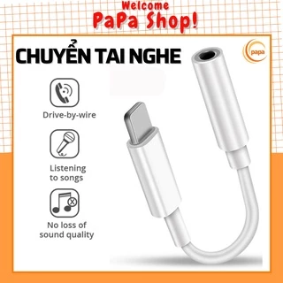 Cáp chuyển đổi tai nghe sang chân tròn 3.5 mm có hỗ trợ mic đàm thoại-Dây Zắc,giắc,Jack