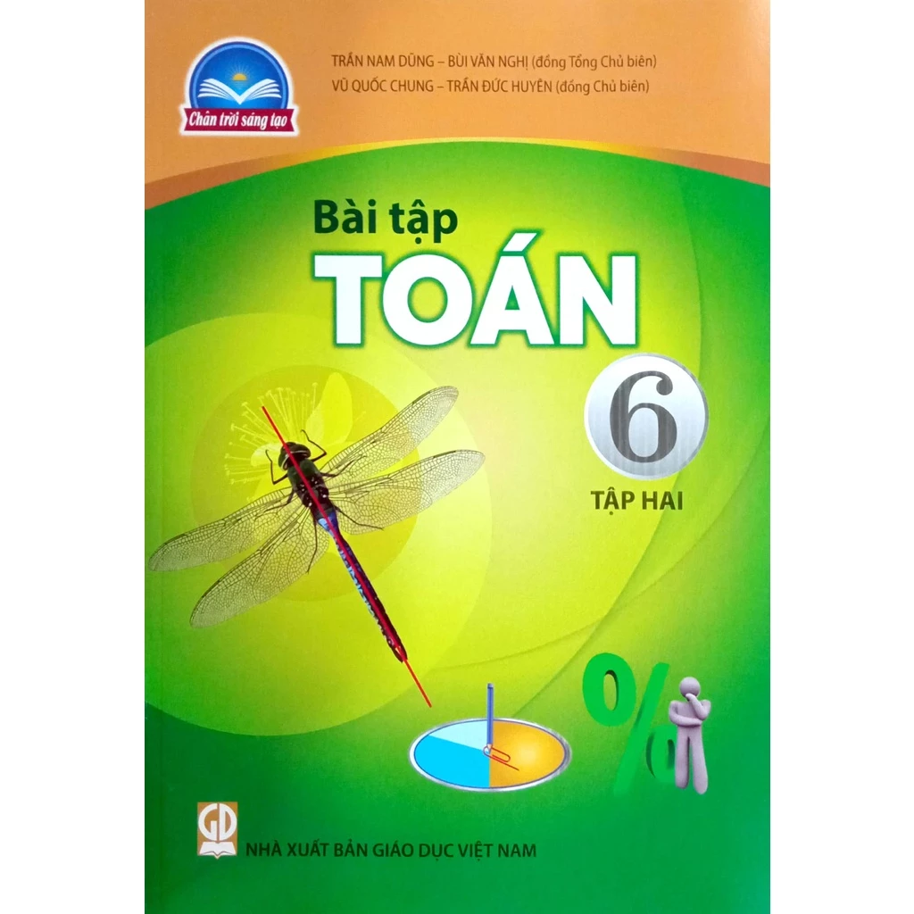 Sách - Bài tập Toán 6 tập 2 - Chân Trời Sáng Tạo - Bán kèm bao sách và bút chì 2B