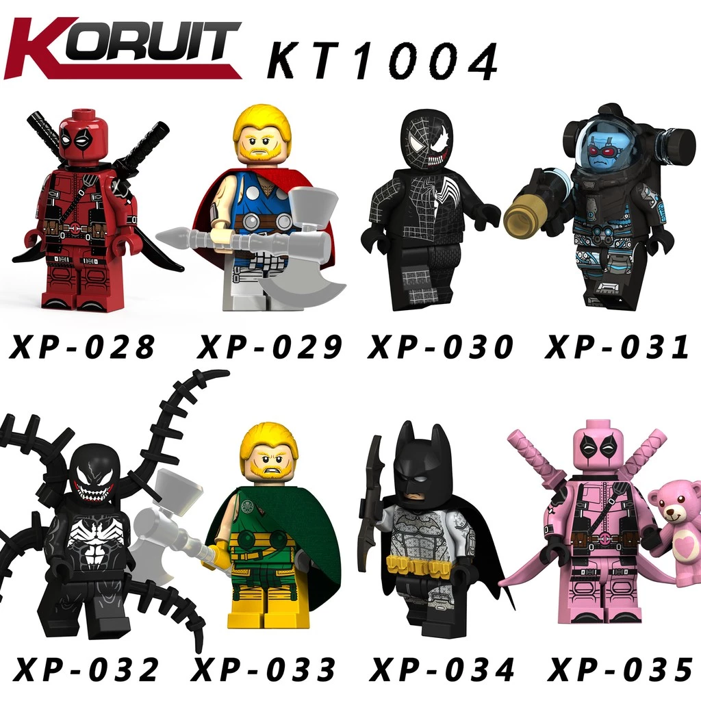 Minifigures Các Mẫu Nhận Vật Batman Venom Deadpool Mẫu Siêu Đẹp KT1004 - Mini Siêu Anh Hùng