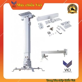 Giá treo máy chiếu 65cm bằng chất liệu kim loại cứng, màu trắng. Vici phân phối giá treo máy chiếu chính hãng toàn quốc.