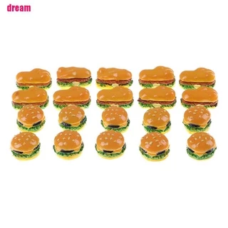 Bộ 2 Mô Hình Bánh Hamburger Cỡ Nhỏ Dùng Trang Trí