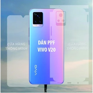 Dán PPF mặt trước, mặt sau, màn hình, mặt lưng Vivo V20 Full viền