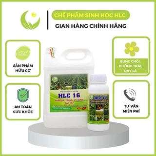 PHÂN BÓN HỮU CƠ CAO CẤP HLC 16 CAN 5L,PHÂN BÓN LÁ KÍCH MẦM, KÍCH CHỔI, DƯỠNG TRÁI