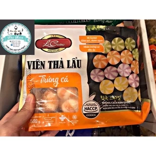 bánh bao nhân trứng cá ( Lacusia_ màu cam), gói 500g