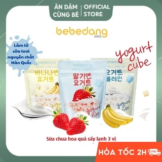 Sữa chua sấy khô lạnh BEBEDANG vị hoa quả cho bé 6 tháng chính hãng Hàn Quốc 88094