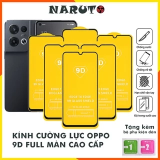 Cường lực Oppo Reno 7 7z A77 A57 A95 A96 F9 F11 Pro A3s F7 F5 Reno 2F Reno 8 Reno 4 Reno 5 Reno 6z K3 Realme X Kính [9D]