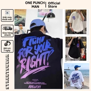 Áo thun tay lỡ unisex SAD BOIZ FIGHT FOR YOUR RIGH form rộng - Áo phông OPM co giãn 4 chiều không xù lông