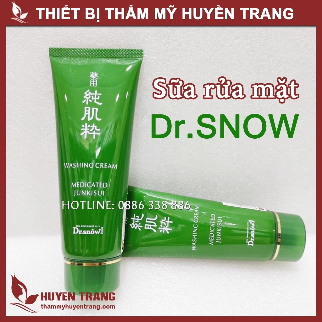 Sữa Rửa Mặt Tạo Bọt Dr.snow Chiết Xuất Thảo Dược - Thẩm Mỹ Huyền Trang NANOCEE