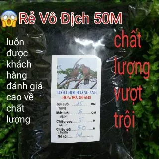 Lưới Tàng Hình ( HÀNG CAO CẤP THẮT CHỐNG GIÓ ĐẦY ĐỦ ) 15M - 60M cao 5M