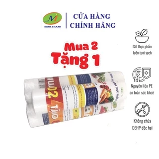 [MUA 2 TẶNG 1]  Combo 2 cuộn túi đựng thực phẩm tự hủy sinh học tái sử dụng MINH THÀNH 24x32cmx150 túi