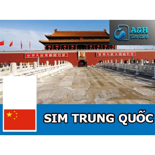Sim du lịch Trung Trung - 90 ngày 12GB - Tốc độ 4G
