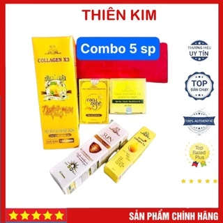 COMBO 5 Sản Phẩm Đẹp Da Serum X3 + Kem Face  X3 + Chống Nắng + Cao Nghệ + Sữa Rửa Mặt Giúp Da Trắng Sáng Mịn Màng