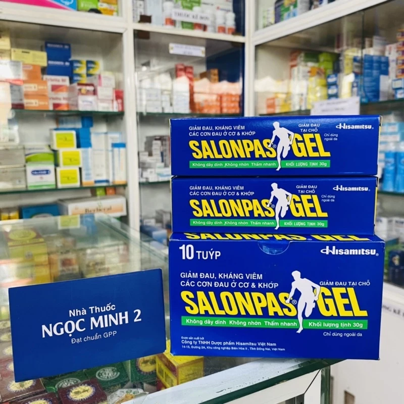 ✅[CHÍNH HÃNG] Salonpas Gel Tuýp 30g mỏi cơ, cứng vai, lưng đơn thuần, thấp khớp, bầm tím, bong gân, do chấn thương