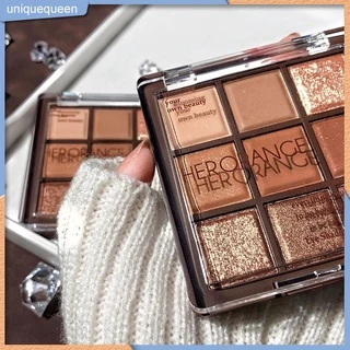 Herorange 9 Màu Chocolate Eyeshadow Palette Ngọc Trai Mờ Lớn Kim Sa Lấp Lánh Mỹ Lấp Lánh Phấn Mắt Tằm Người Mới Giá Rẻ Uni