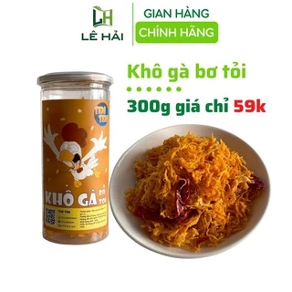 Khô gà bơ tỏi Lê Hải 300g đồ ăn vặt Sài Gòn vừa ngon vừa rẻ đảm bảo atvstp