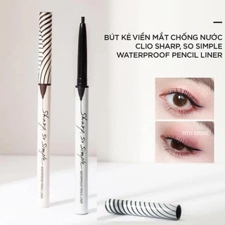 Chì kẻ mắt không trôi Clio Sharp So Simple Waterproof Pencil Liner 0.14g