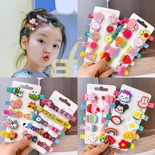 Set 10 Kẹp Nhiều Hình Dễ Thương Kute - Phụ Kiện Tóc phong các Hàn Quốc🍀FREESHIP🍀Kẹp Tóc Cho Bé