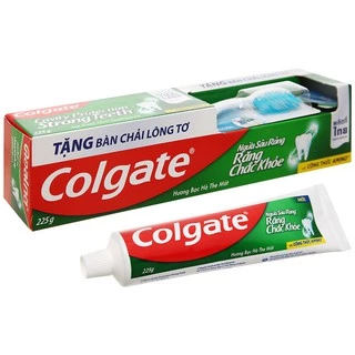 Kem đánh răng Colgate Ngừa sâu răng chắc khỏe 225g - Tặng bàn chải