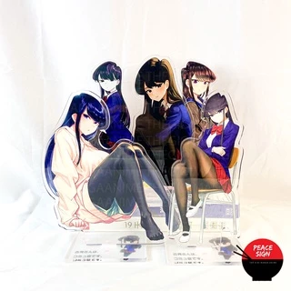 Mô hình KOMI Can't Communicate NỮ THẦN SỢ GIAO TIẾP standee acrylic anime mica chibi trang trí