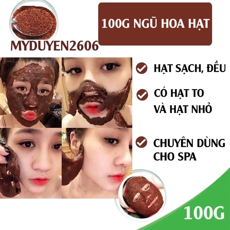 100GR Ngũ hoa hạt nguyên chất Organic ( hạt ngũ hoa, hạt đình lịch ) - mỹ phẩm handmade