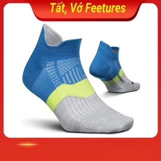 Tất chạy bộ Feetures, vớ thể thao cổ ngắn cổ phễu nam nữ, hàng dệt kim xuất khẩu Mỹ, 3 size M L XL, chất liệu 83% cotton